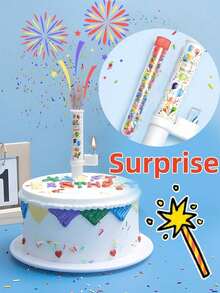 1/2 Music Candle Surprise - Music, Fireworks, Candle And Singing Spray Props To Create A Christmas Party Atmosphere - Multicolor - View 5