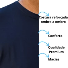 Camisetas Plus Size KIT 2 PROMOÇÃO G6 G5 G4 G3 G2 G1 100% Algodão Masculino Oversized Básica Lisa - Preto e Verde Militar - Visão 3
