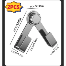 1pc/2pcs/3pcs/4pcs Suction Cup Rotating Pot Lid Rack, Drill-Free Black/White/Gray Carbon Steel Storage Rack, Suitable For Storing Pot Lids/Cutting Boards/Items Behind Doors, Applicable For Kitchen, Bathroom, Behind Doors, All Seasons, Wall-Mounted Installation Without Nails