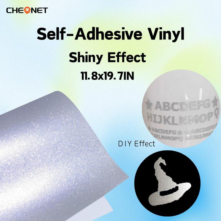 1 Sheet A4 30cmx21cm/12*8.2In Glitter Permanent Self-Adhesive Vinyl Sheets Transfer Tape For Party Decoration, Sticker, Craft Cutter, Car Decal DIY - Silver - View 8