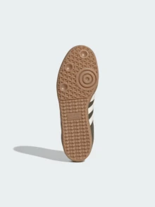 Adidas Originals Adidas Samba OG Premium Sneakers, Timeless Retro Trainers In Fall Tones, Leather & Suede Construction, Low-Top Casual Sneaker For Outdoor, Sports, Sambas For School And Work, Daily Shoes For Skate Outfit - 中深卡其色/米白色/膠質 - 查看 4