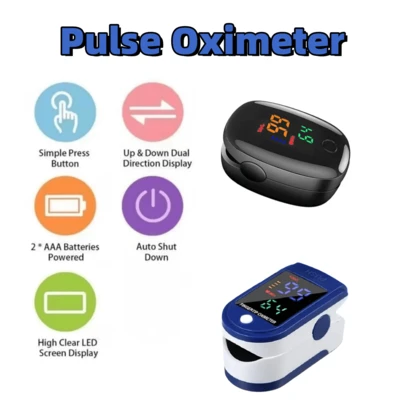 Belovedone Fingertip Pulse Oximeter, Heart Rate Monitor, Finger Clip Home Blood Oxygen Saturation Finger Pulse Heart Rate Detection Oximeter (Without Batteries)