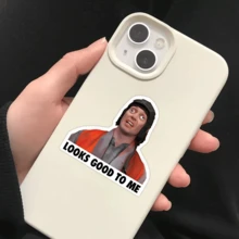 2 peças adesivo engraçado para capacete - meme "parece bom para mim". Adesivo de vinil para laptop, copo, livro