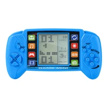 Förpackad spelkonsol med 23 spel, batteri medföljer ej, stor skärm för barn kreativa leksaker handhållen pusselspelsmaskin, batterityp: 2 st AA-batterileksaker, barnleksaker, pojkleksaker - Blå - Visa 9