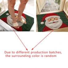 1 tấm thảm nhà tắm chống trượt hình ông già Noel - Chất liệu polyester mềm mại, có thể giặt máy, bề mặt mịn màng, trang trí ngày lễ, thích hợp cho nhà bếp và lối vào - Quà tặng ngày lễ, đế chống trượt, thảm chùi chân dễ thương, thảm trải sàn nhà bếp Giáng sinh. - Nhiều màu - Xem 10