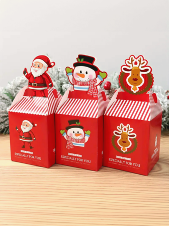 10 st kreativa julklappsaskar, lämpliga för julfestgåvor