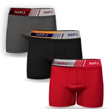 Men's Adult Boxer Briefs - Versatile Premium Smooth Microfiber - Spring/Summer - Multicolor - View 23
