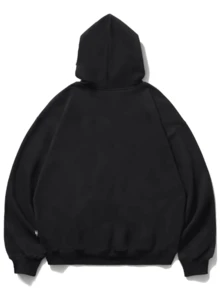 TV GIRL Who Beally Cares Pattern Design Men's And Women's Sports And Leisure Cotton Black Hoodie English Letter Pattern Christmas Thanksgiving Festival Knitted Cyber Monday Holiday Gift New Year Winter Warm Snow  End-Of-Year Thermal Velvet Furry Party Fuzzy Plush - 黑色 - 查看 2