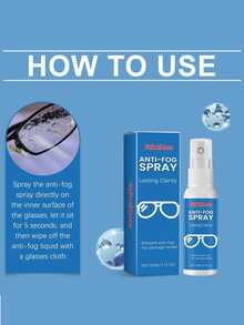 Eyeglasses Anti-Fog Cleaning Spray, Anti-Fog, Clear Vision Cleaning, Lens Care Spray, Suitable For Glasses, Lenses, Swimming Goggles, Diving Masks, Ski Goggles, Etc., Portable Eyeglasses Cleaning Tool - Multicolor - View 5