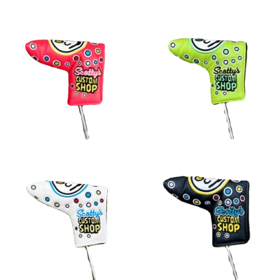 Joker Mallet Putter Cover Design For Golf Head Putter Headcover, PU Leather With Hook And Loop Closure And Embroidered Logo