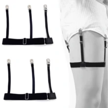 Pair Of Dress Shirt Stretchers, Suspenders, Elastic Clips - 黑色 - 查看 1