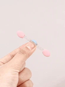 100/20/50Pcs Nail Art Brush Double Sided Chrome Pink Black Multifunctional Nail Brush Nail Powder Applicator Sponge Sticks Nail Supplies Equipment Coloring Tool - Multicolor - View 5