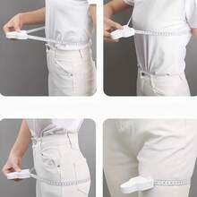 1pc Retractable Tape Measure, Body Measuring Tape, Self-Adjusting Retractable Tape Measure, Can Accurately Measure Body Dimensions, One-Handed Operation Effectively Tracks Weight Changes And Muscle Growth, Sports Accessory