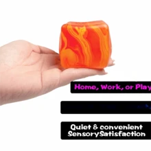 Needoh同款流纹方形麦芽糖挤压放松玩具释放慢回弹挤压生日礼物-圣诞礼物-完美礼物-礼物(默认无盒)