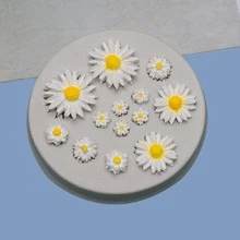 1pc Daisy Silicone Mold, Candle Mold, Soap Mold, Resin Molds, DIY Soft Pottery Clay Drop Glue Decorative Mold, Hand Decorative Art Tools, Jewelry Making, DIY Crafts, Home Decor