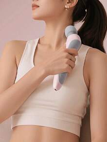 无线全身振动按摩器，硅胶按摩头，适用于颈部、背部、肩部、腰部、腿部和足部，女士按摩工具，适合作为节日礼物 - 彩色 - 查看 10