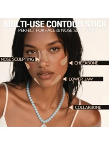 LANGMANNI 3-In-1 Contour Stick. Multi-Purpose Contour Stick. Non-Greasy Highlighting Pencil. Creamy Texture Makeup.