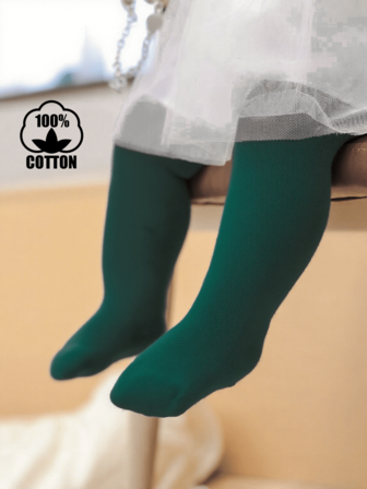 1 st enfärgade leggings i ren bomull för baby, mångsidiga och avslappnade