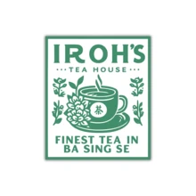 Adesivo com design de casa de chá de dragão jasmim, 2 peças, presente Atla, adesivo de dragão jasmim, melhor presente para ela | Adesivo de A Lenda de Aang | Adesivos para laptop | Adesivos para garrafa de água