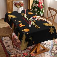 1/20 件圣诞桌布，浆果和圣诞球图案桌布，适用于派对、野餐、婚礼、生日装饰，日常家居厨房餐桌布，优质材料，季节性庆祝用品，圣诞节必备装饰 - 彩色 - 查看 13