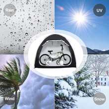 1pc Travel Bike Storage Shed Tent,Made Of High-Quality 210d Oxford Cloth,Three Layers Of Anti-Tear Material, Pu4000 Waterproof And Anti-Ultraviolet Treatment,Rolled And Double Stitched With Durable Thread, 78" Long * 32" Wide * 64" High, Store 2-3 Adult Bikes,Quickly Installed And Dismantled In Less Than 10 Minutes Without Tools,For Bike, Long-Handled Garden Tools, Furniture Cushions, Bicycles, Lawn Mowers, Coolers,Ect(Black)