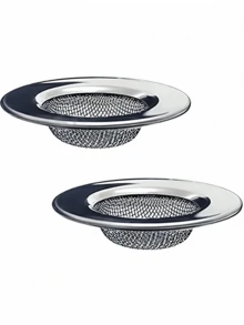 4 件/2 件/不锈钢浴缸过滤器、浴室水槽过滤器、淋浴排水毛发收集器、洗衣排水过滤器、浴室用品、父亲节、母亲节、圣诞节、感恩节、万圣节、情人节礼物 - 銀色 - 查看 1