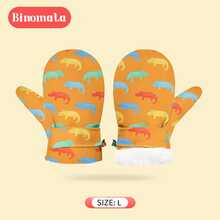 Binomata 1 Pair Toddler Boys & Girls Cartoon Waterproof Warm Winter Gloves, M Size For 1-3 Years, L Size For 3-8 Years, Outdoor Snow Ski Mittens - Multicolor - View 30