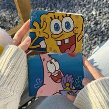 SPONGEBOB Spongebob SquarePants Driver's License Protective Case, Two-In-One Vehicle Registration Certificate, Motor Vehicle Driver's License Book Leather Case,Multi-Card Slot Card Holder, Document Bag