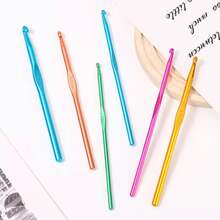 14-Piece Colorful Aluminum Crochet Hook Set, 2-10 Mm Knitting Needles, Suitable For Beginners, Single-Head Knitting Crochet DIY Tools, Sweater Scarf Needles - Mix Color - View 7