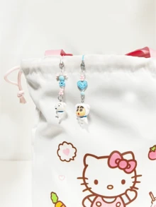 Mini llavero de Crayon Shin-chan - Edición perrito blanco. Adorable figura 3D con cuentas de colores y lazo. Ideal para decorar bolsos y llaves. Coleccionable de anime único para fans de todas las edades. Accesorio elegante y funcional para uso diario. Regalo ideal para amantes del anime y amantes de la moda. - novato - Ver 4