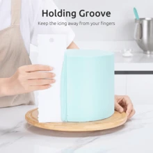 奶油刮刀 DIY 梳子 双面蛋糕刮刀 奶油刮刀 烘焙工具 - 彩色 - 查看 3