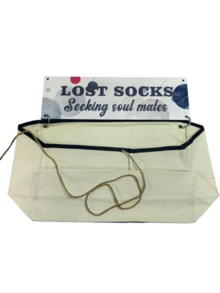 1pc Customizable Name Decor Multi-Functional Storage Hanging Bag - White - View 7