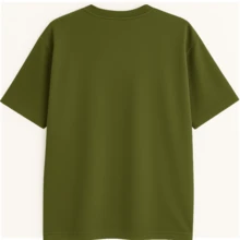 Plus Size T-Shirt G6 G5 G4 G3 G2 G1 PROMOTION 100% Cotton Men's Oversized Basic Plain - 軍綠色 - 查看 2