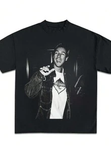 Adam Sandler Tshirt, Adam Sandler Shirt, Adam Sandler Funny Shirt, Actors Tshirt, - 黑色 - 查看 1