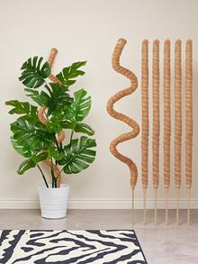 1 pezzo Palo di muschio in fibra di cocco per piante Monstera, supporto flessibile per piante, sostegni per piante da interno, palo di supporto in fibra di cocco per piante, palo di muschio Monstera per la crescita di piante rampicanti