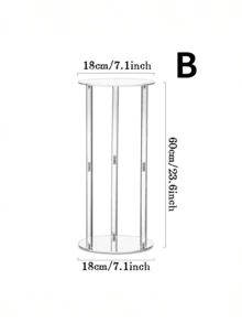 Tall Acrylic Vase Wedding Centerpieces Clear Elegant Centerpiece Stand With Artificial Hydrangea Flowers For Wedding Party Table Home Decorations - Transparent - View 11