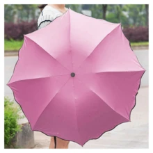 Sombrilla Mágica de Bolsillo, Paraguas Mágico Protección UV Aparecen Flores con el Agua - Rosa - Ver 2
