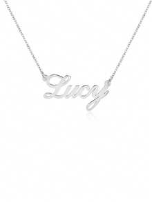 925 Sterling Silver Personalized Name Necklace, Custom Pendant Gift - Perfect For Valentine's Day, Anniversary, Halloween, Christmas, Mother's Day, Friends And Family - Multicolor - View 6