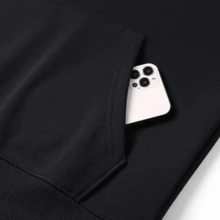 TV GIRL Who Beally Cares Pattern Design Men's And Women's Sports And Leisure Cotton Black Hoodie English Letter Pattern Christmas Thanksgiving Festival Knitted Cyber Monday Holiday Gift New Year Winter Warm Snow  End-Of-Year Thermal Velvet Furry Party Fuzzy Plush - 黑色 - 查看 8