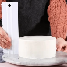 奶油刮刀 DIY 梳子 双面蛋糕刮刀 奶油刮刀 烘焙工具 - 彩色 - 查看 6