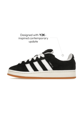 Adidas Zapatos deportivos casuales para mujer CAMPUS 00s J CBLACK/FTWWHT