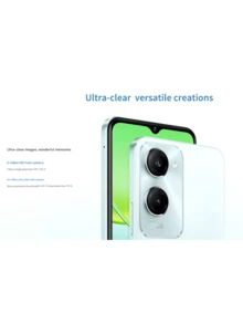 vivo Y36C 智能手机 6.56 英寸高清+显示屏 5000mAh 电池 8GB RAM 256GB ROM Android 13 50MP AI 三摄像头双 SIM 卡 4G LTE 手机快速充电面部解锁指纹传感器。 - 黑色 - 查看 5