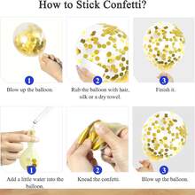 126pcs Navy Blue And Gold Balloon Arch Kit, Includes 18", 12", 10", 5" Navy Blue, Metallic Gold, White Balloons For Graduation, Birthday, Wedding Party Decor - 彩色 - 查看 5