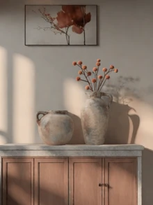 1 pieza Jarrón de cerámica japonés de estilo Wabi Sabi, de forma redonda y boca estrecha, adecuado para decoración de arte en el hogar, decoración de sala de estar, arreglo floral de escritorio, decoración de entrada, decoración del hogar, decoración de habitación, jarrón de flores, jarrón de vidrio