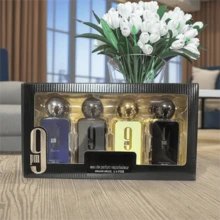 Perfumes de hombre 9am/9pm Afna'n perfume gift set 4 in 1(30ml each ) Perfume feromonas Perfumes arabes ofertas y liquidaciones Perfume masculino de lujo de alta gama, 4 aromas para satisfacer diferentes necesidades, exquisito empaque de caja de regalo, ideal para regalos navideños masculinos (Halloween, Navidad, Día de San Valentín, cumpleaños, aniversario) Fragancia de larga duración, adecuada para hombres de todas las edades - Multicolor - Ver 4