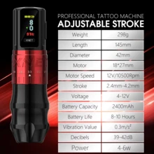 XNET Bestia 1Set Wireless Tattoo Machine Kit 20pcs Cartridges Completed Set 2400mAh LCD Screen Battery Makeup Rotaty Pen For Tattoo - Multicolor - View 3