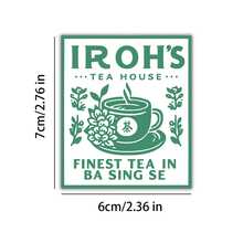 Adesivo com design de casa de chá de dragão jasmim, 2 peças, presente Atla, adesivo de dragão jasmim, melhor presente para ela | Adesivo de A Lenda de Aang | Adesivos para laptop | Adesivos para garrafa de água