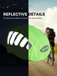 1pc Bicycle Helmet Cover With Reflective Strip Cycling Cap MTB Road Bike Helmet Protection Cover