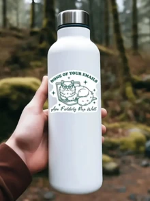 1 pieza Pegatina de oficina divertida | Meme de gato | Diseño para trabajadores remotos y empleados de oficina | Ninguno de tus correos electrónicos me encuentran bien Pegatina | - Pegatinas para portátil, escritorio y botella de agua