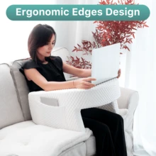 1 almofada de leitura extra grande para adultos - almofada ergonômica para apoio de braço, adequada para relaxamento durante a leitura, conveniente para leitura no escritório e ao ar livre